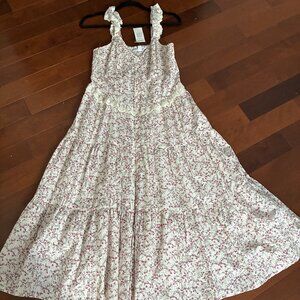 and now this- maxi milkmaid dress - so pretty- size Large - BNWT